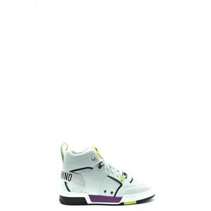 Moschino HighTop Leather Sneakers Men white